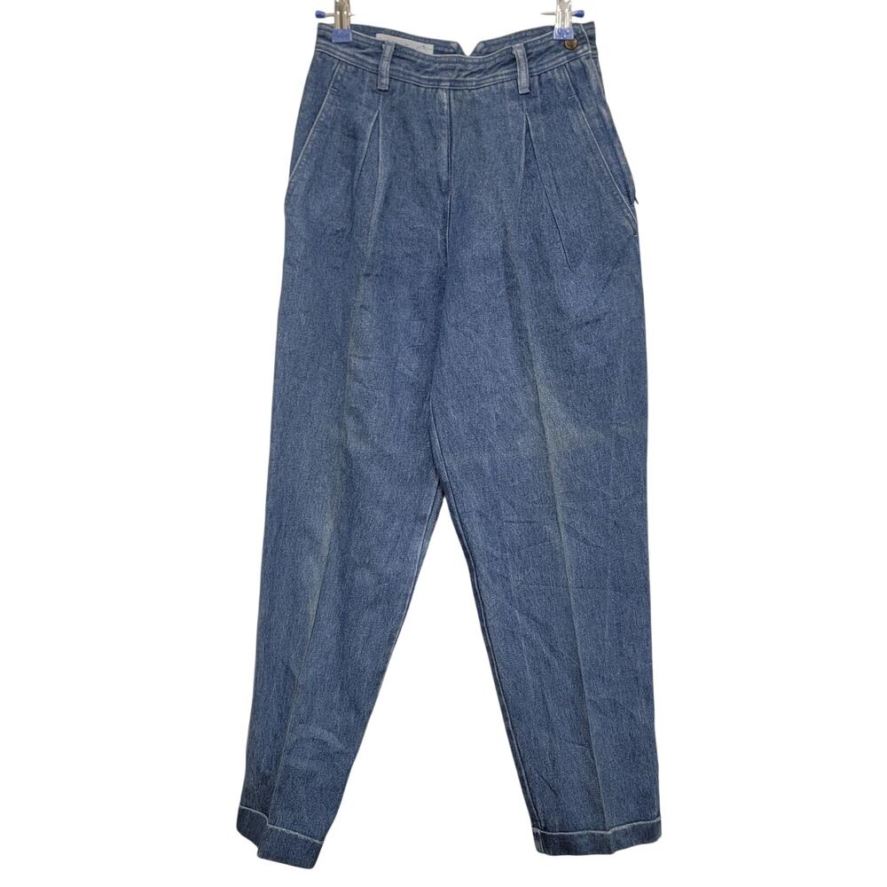 Gloria Vanderbilt X Murjani Authentic Vintage Pleated Denim Slacks